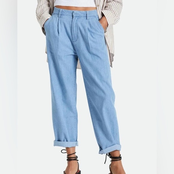 Brixton Victory Trouser Pant In Faded Indigo - Picture 3 of 4